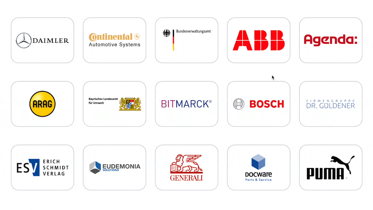 Hover Interaktionseffekte der Kooperationspartner Comquent Adademy