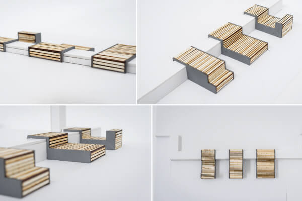 Projekt Campusmoebel Architektur für den Campus Muenchberg der Hochschule Hof
