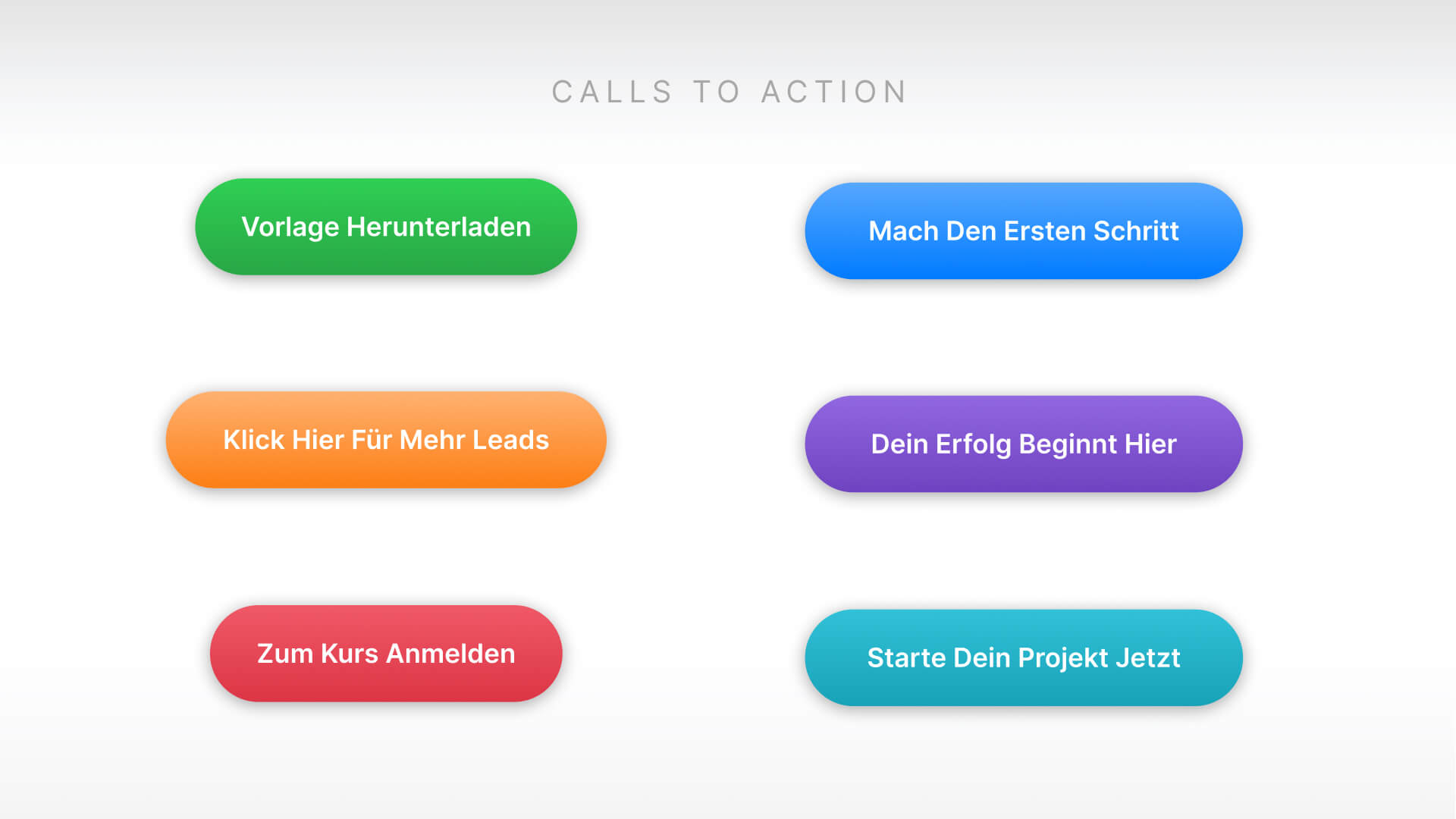 Landingpage Aufbau: Call-to-Action Varianten Beispiele